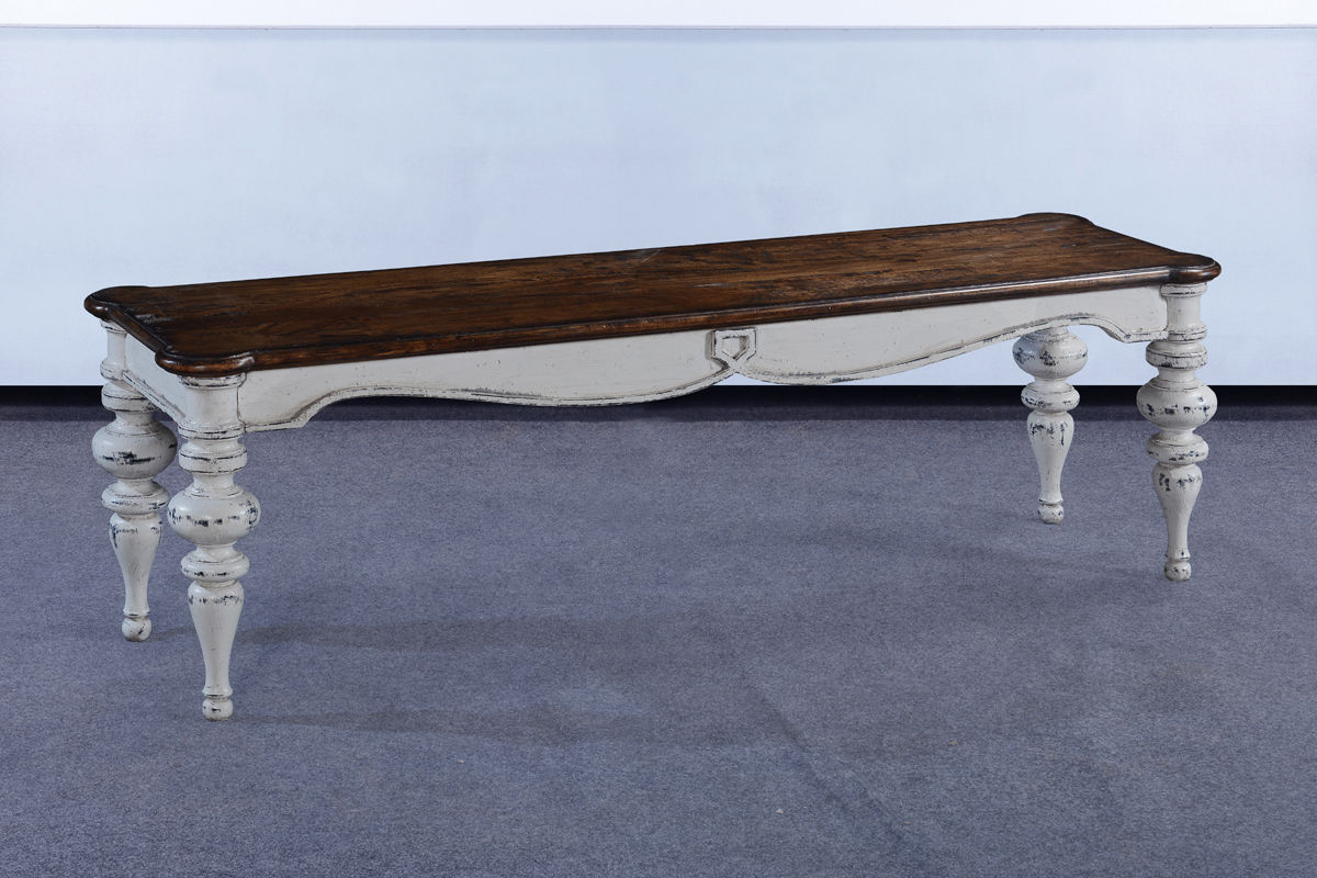 OC.96.AW - Portico Bench With Wood Seat