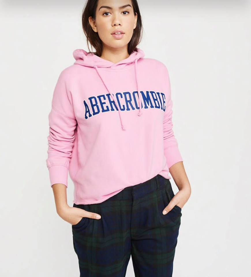 Miniatura: SUDADERA ABERCROMBIE CON CAPUCHA CON LOGO Y BORDES SIN TERMINAR