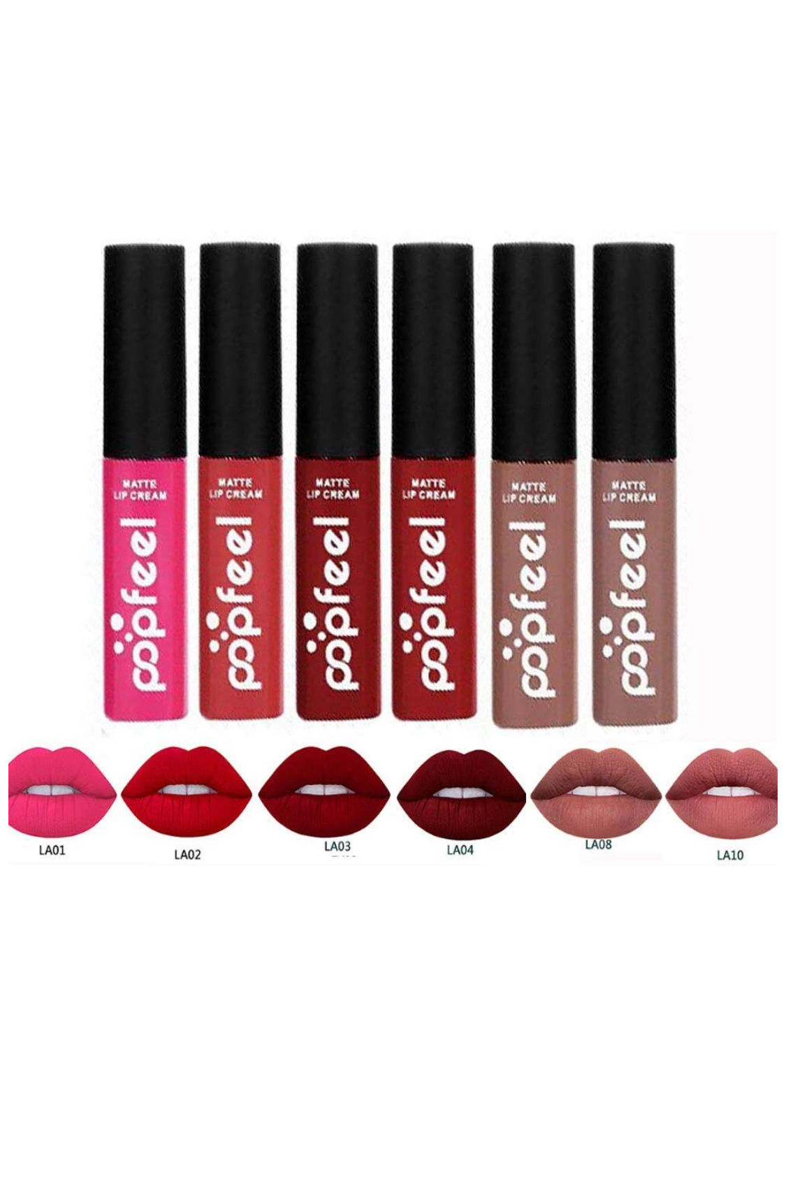 6 Labiales matte 