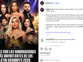 Más de 20 artistas venezolanos figuran entre los nominados a los Latin Grammy 2026