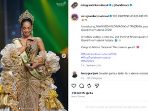 Lo más viral de la semana: Jihan Dimack es la ganadora del Miss Grand Internacional 2026