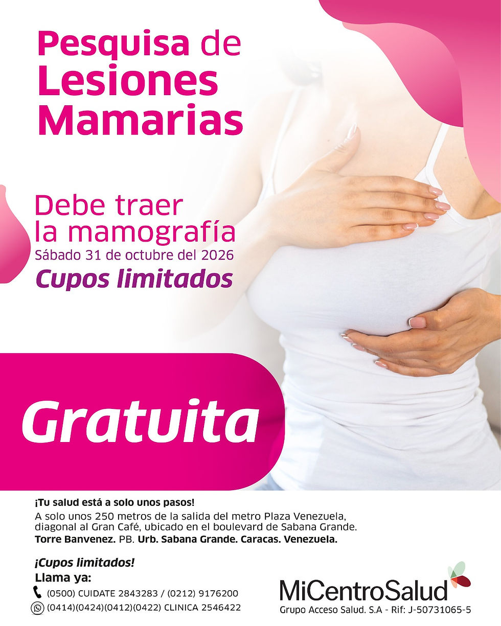 MiCentroSalud realizará pesquisa gratuita de lesiones mamarias