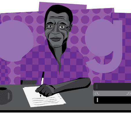 Google Doodle celebrates James Baldwin at the start of Black History Month USA
