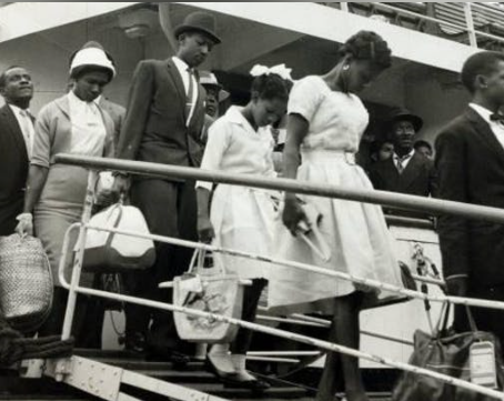 Why did Caribbeans come to the UK after the 2nd World War?