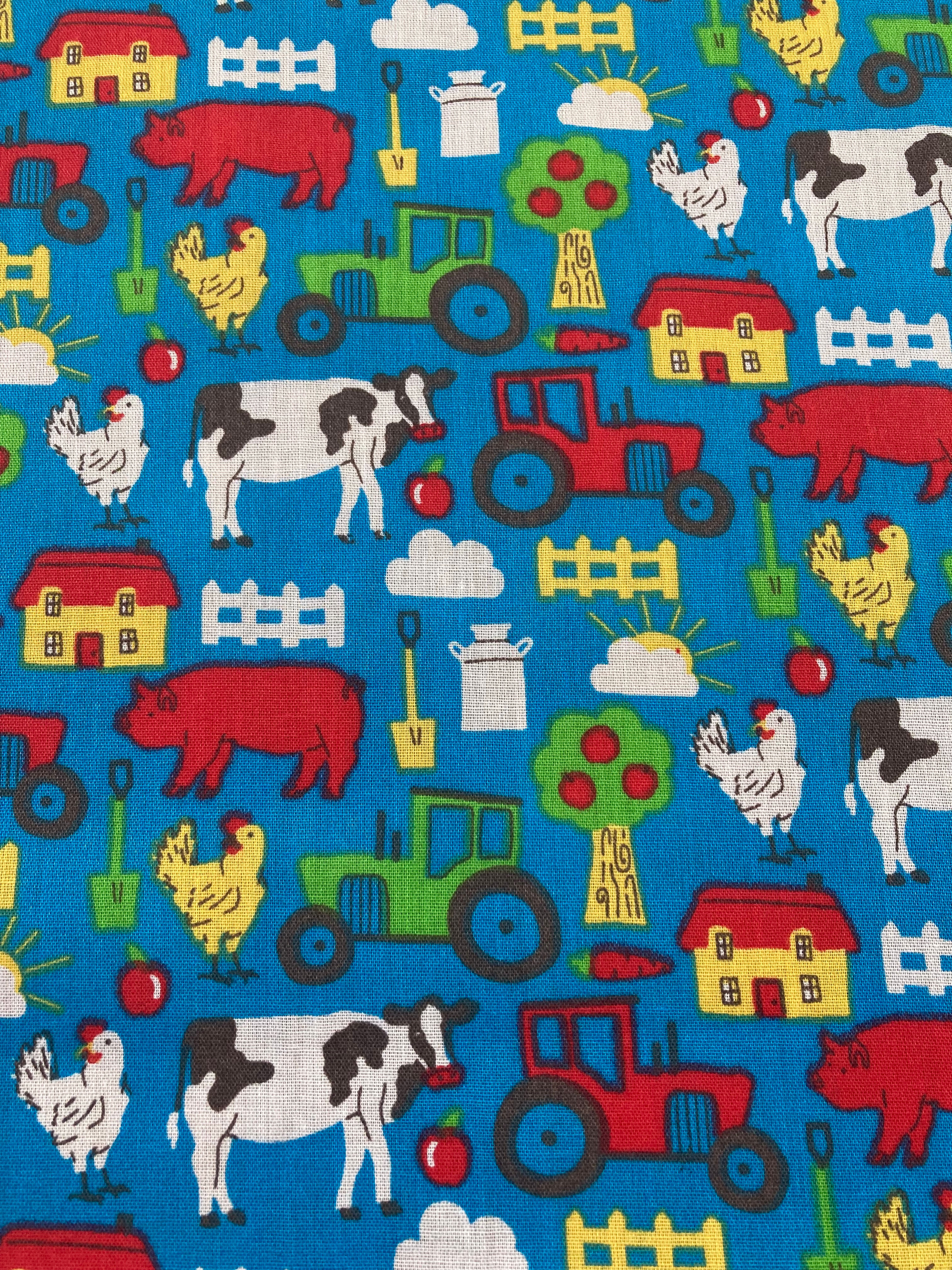 On the Farm - Bright Blue