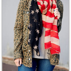 Vintage American Flag Scarf Just $4.99 Shipped!