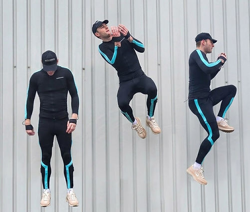 18-sensor IMU motion capture suit with prop sensor