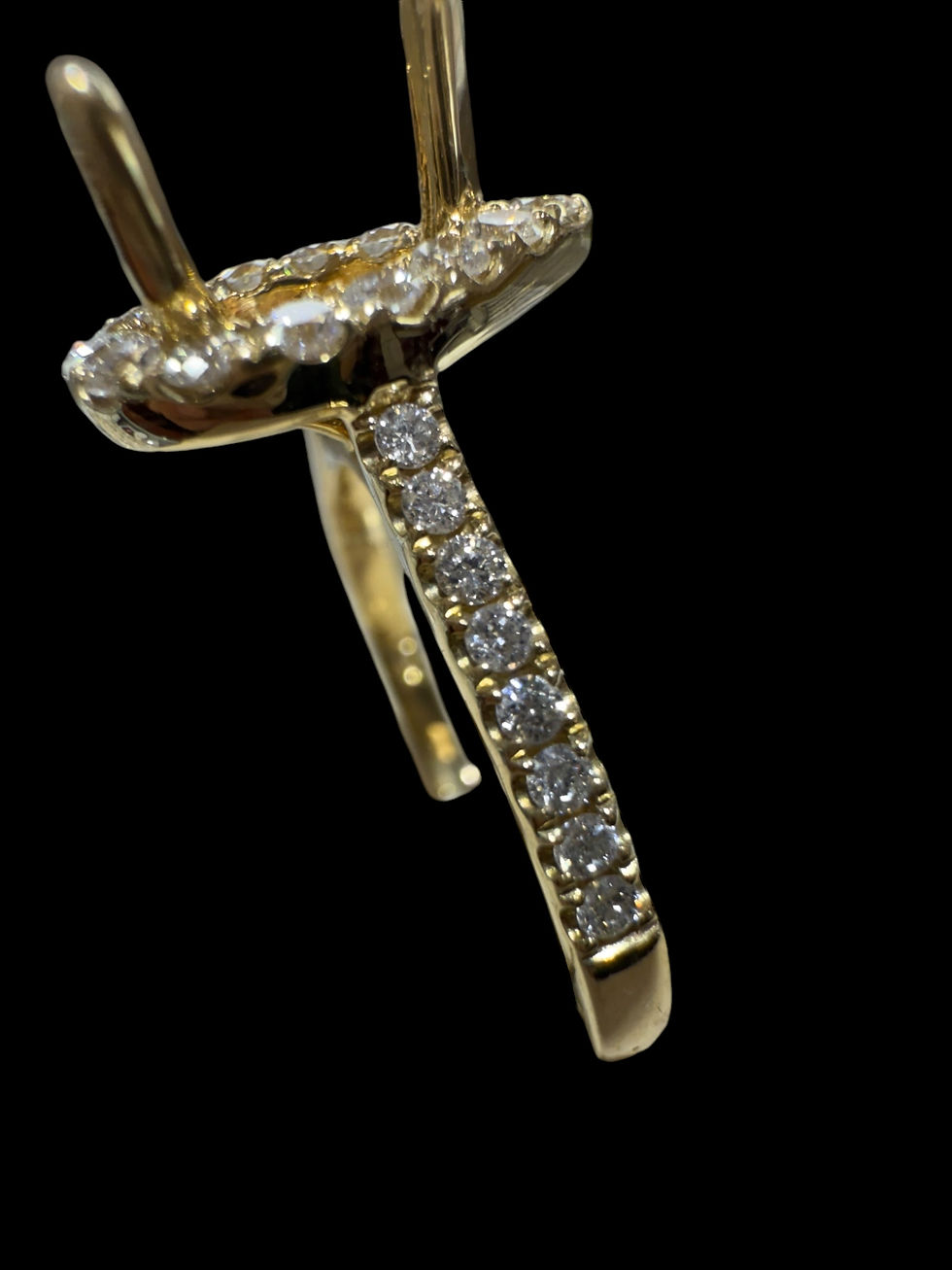 Thumbnail: Halo Pear Diamond Engagement Ring