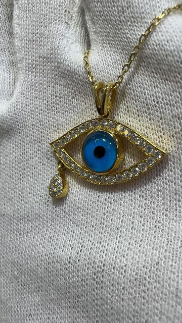 Thumbnail: Evil Eye Diamond Pendant