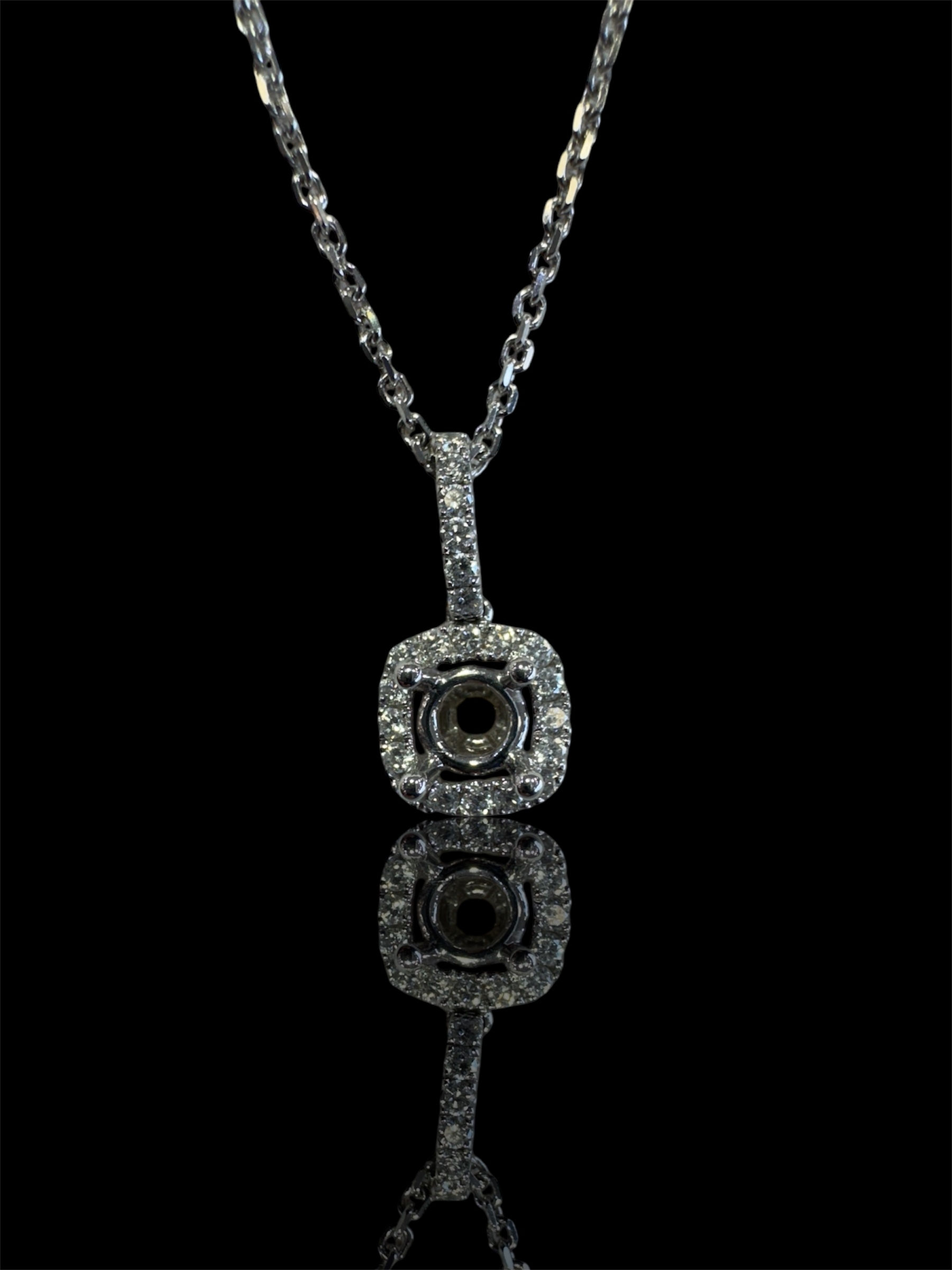 Diamond Halo Pendant Setting