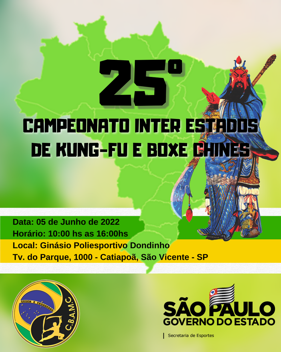 25° CAMPEONATO INTER ESTADOS DE KUNG-FU E BOXE CHINÊS