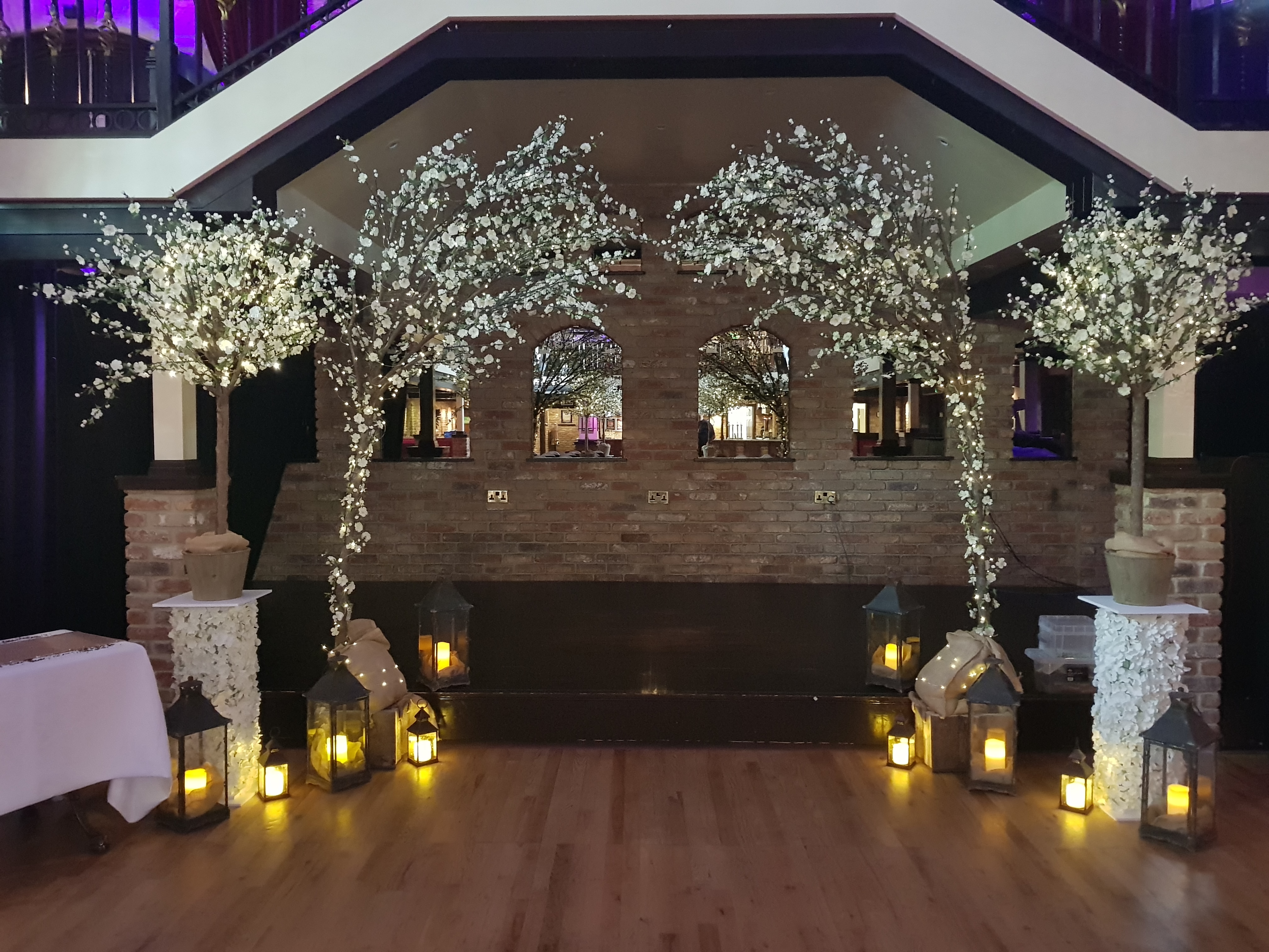 The Bridge hotel floral venue styling