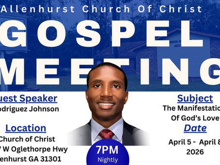 Spring Gospel Meeting 2026