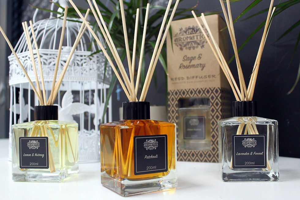 Thumbnail: 200ml Lemon & Nutmeg Essential Oil Reed Diffuser
