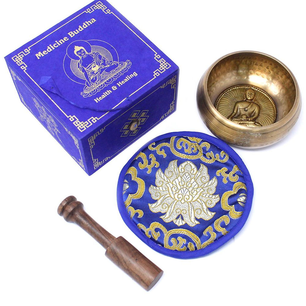 Thumbnail: Medicine Buddha Singing Bowl Set 10cm (min 500gm)