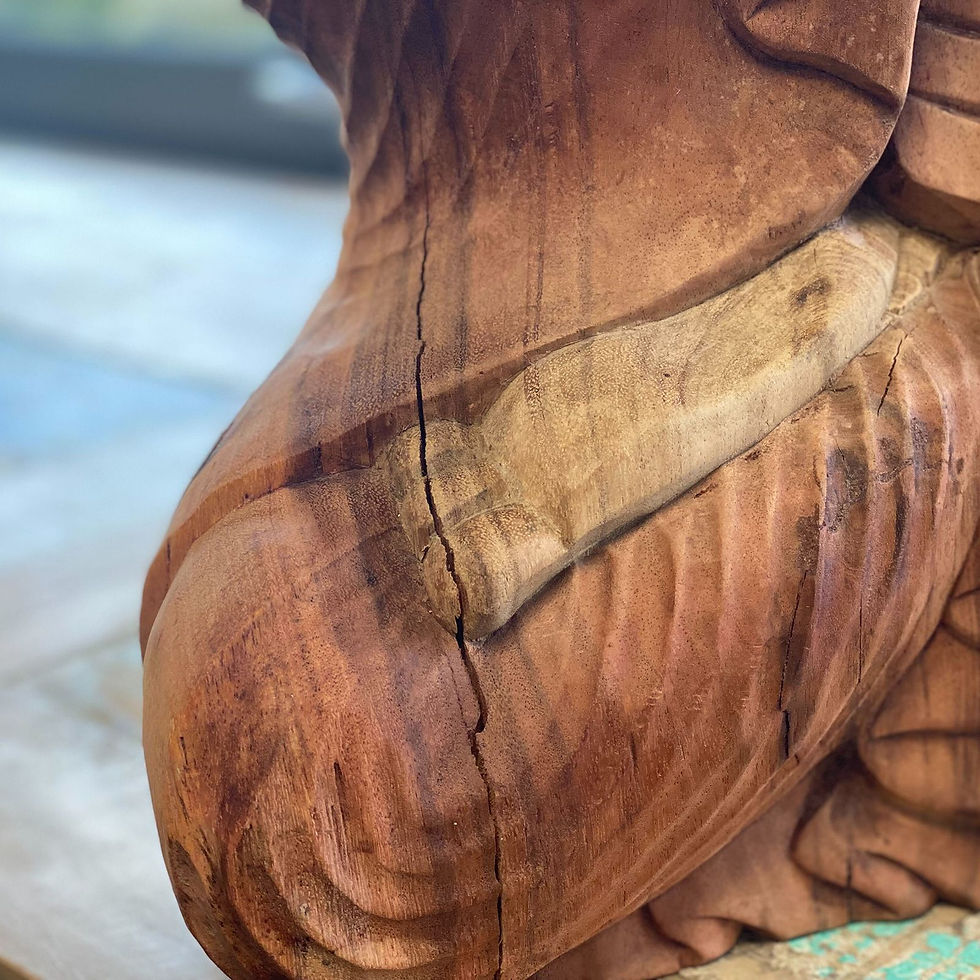 Thumbnail: Hand Carved Buddha Statue - 60cm Teaching Transmission