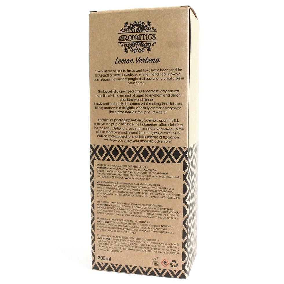 Thumbnail: 200ml Lemon Verbena Essential Oil Reed Diffuser