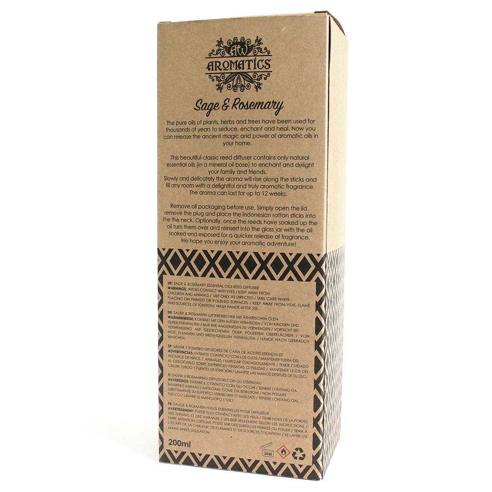 Thumbnail: 200ml Sage & Rosemary Essential Oil Reed Diffuser