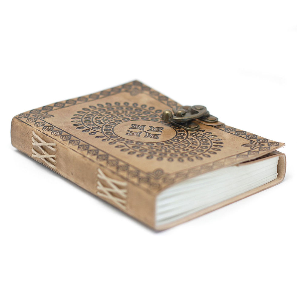 Thumbnail: Leather Blue Mandala Notebook (7x5")
