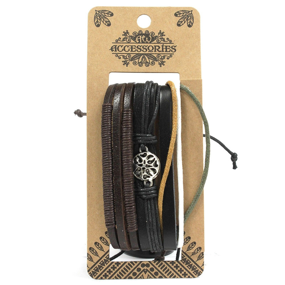 Thumbnail: Mens Bracelet Sets - Dark & Handsome (asst)