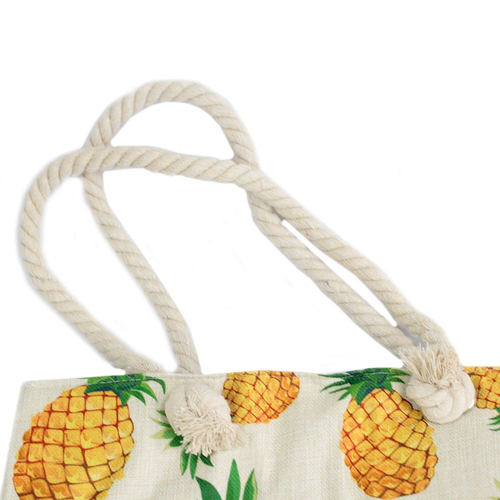 Thumbnail: Rope Handle Bag - Pineapples