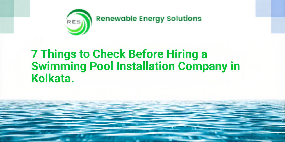 Swimming Pool Installation Company in Kolkata