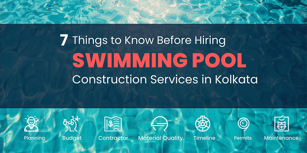 Swimming Pool Construction Services in Kolkata