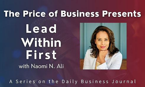Lead Within First thought leadership series by Naomi N. Ali