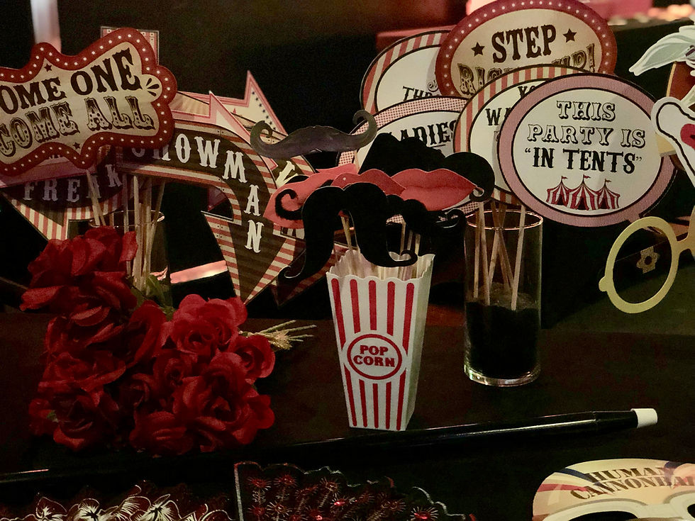 personalized props, hand made props, made in house, curated props, canon printer, elevated photo booth