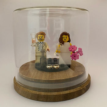 gepersonaliseerde minifiguren huwelijk van Lego