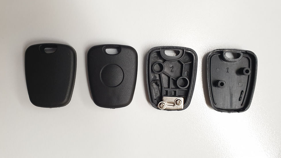 Thumbnail: 1 Pc - Universal Transponder Key Fob for Universal Key Blades (BLACK