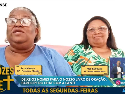 Vozes da Fé - Mss Miralva Convidadas Mss Edileuza e Levita Simone!