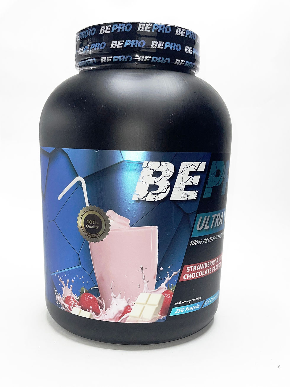 תמונה ממוזערת: אבקת חלבון ULTRA WHEY בטעם מילקשייק תות ושוקולד לבן