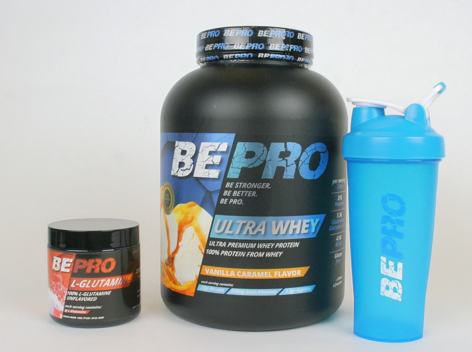 אבקת חלבון ULTRA WHEY+ L-Glutamine+ שייקר מקצועי