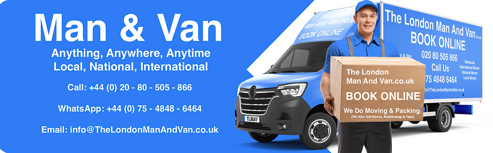 The London Man And Van Banner