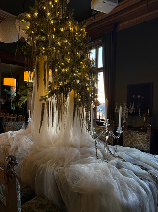 Juldekor på Häckeberga Slott