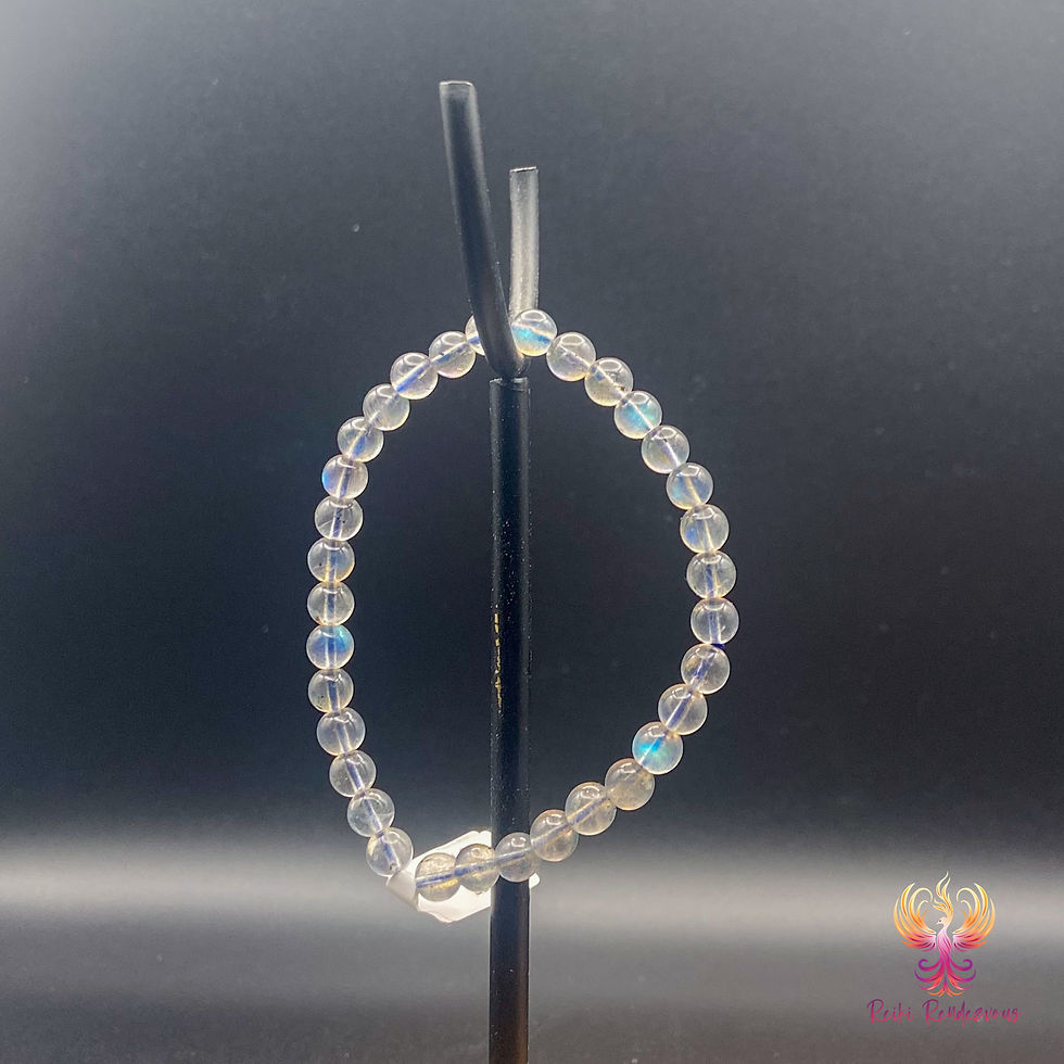 Labradorite Small Bead Bracelet Front View