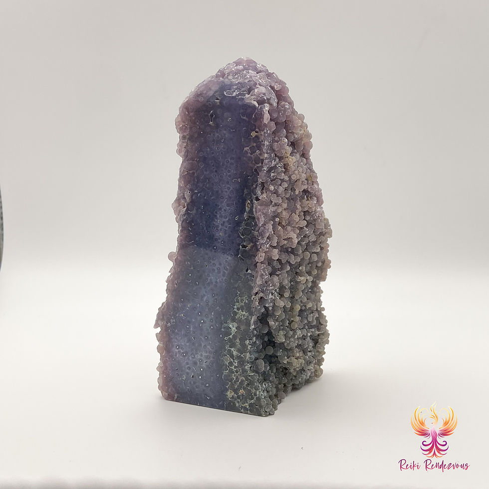 Grape Agate Tower Side View