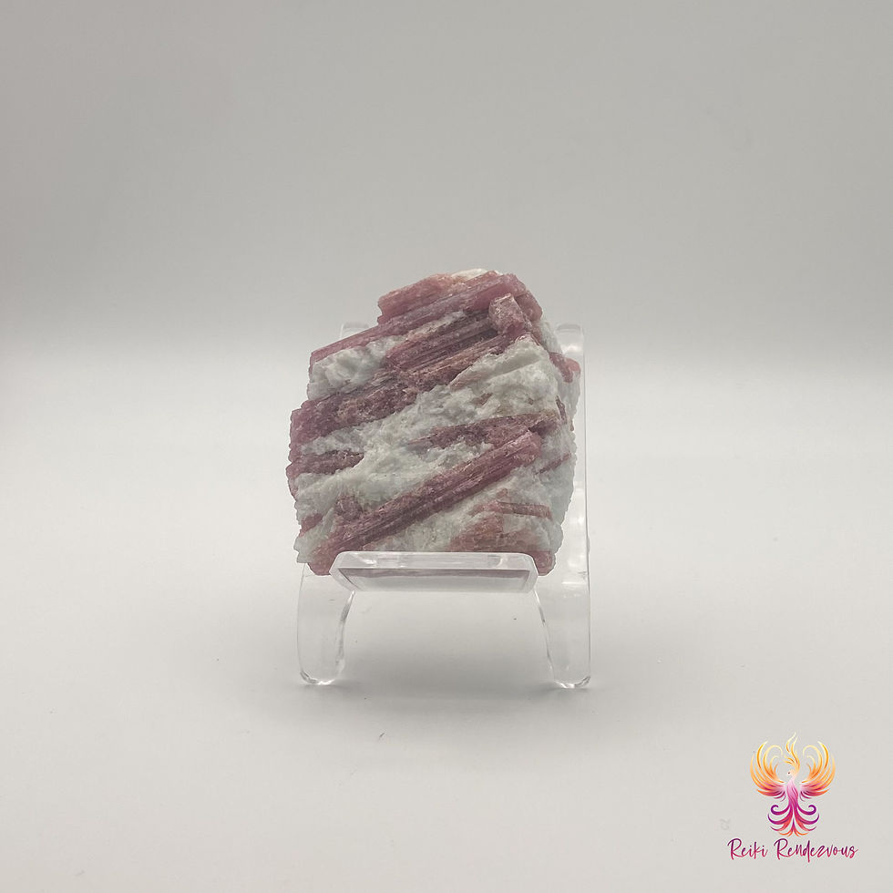 Pink Tourmaline Freeform Front View