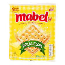 BISCOITO AGUA E SAL MABEL 400G