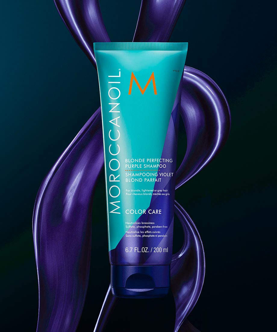 Thumbnail: Moroccanoil Blonde Perfecting Purple Shampoo (6.7 Fl oz / 200 ml)