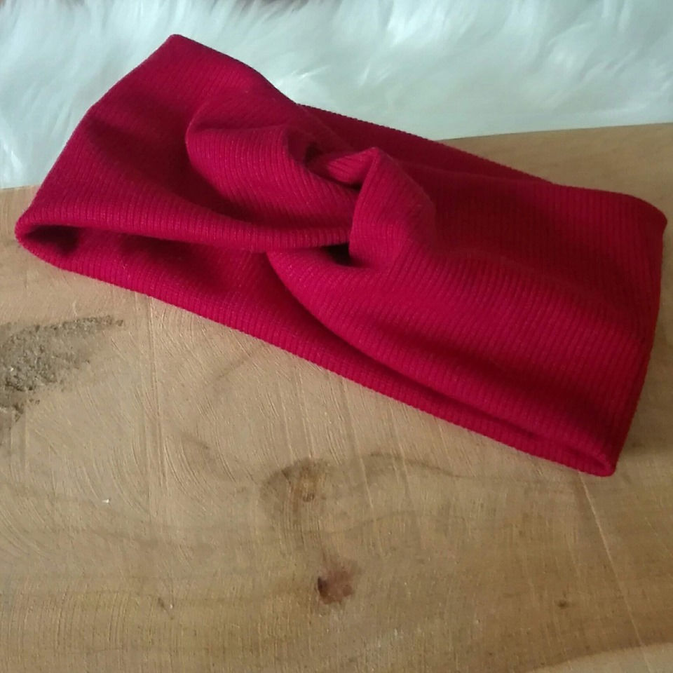 Autumn loves winter - Tulband bordeaux rood