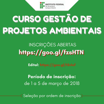 CURSO GESTÃO DE PROJETOS AMBIENTAIS