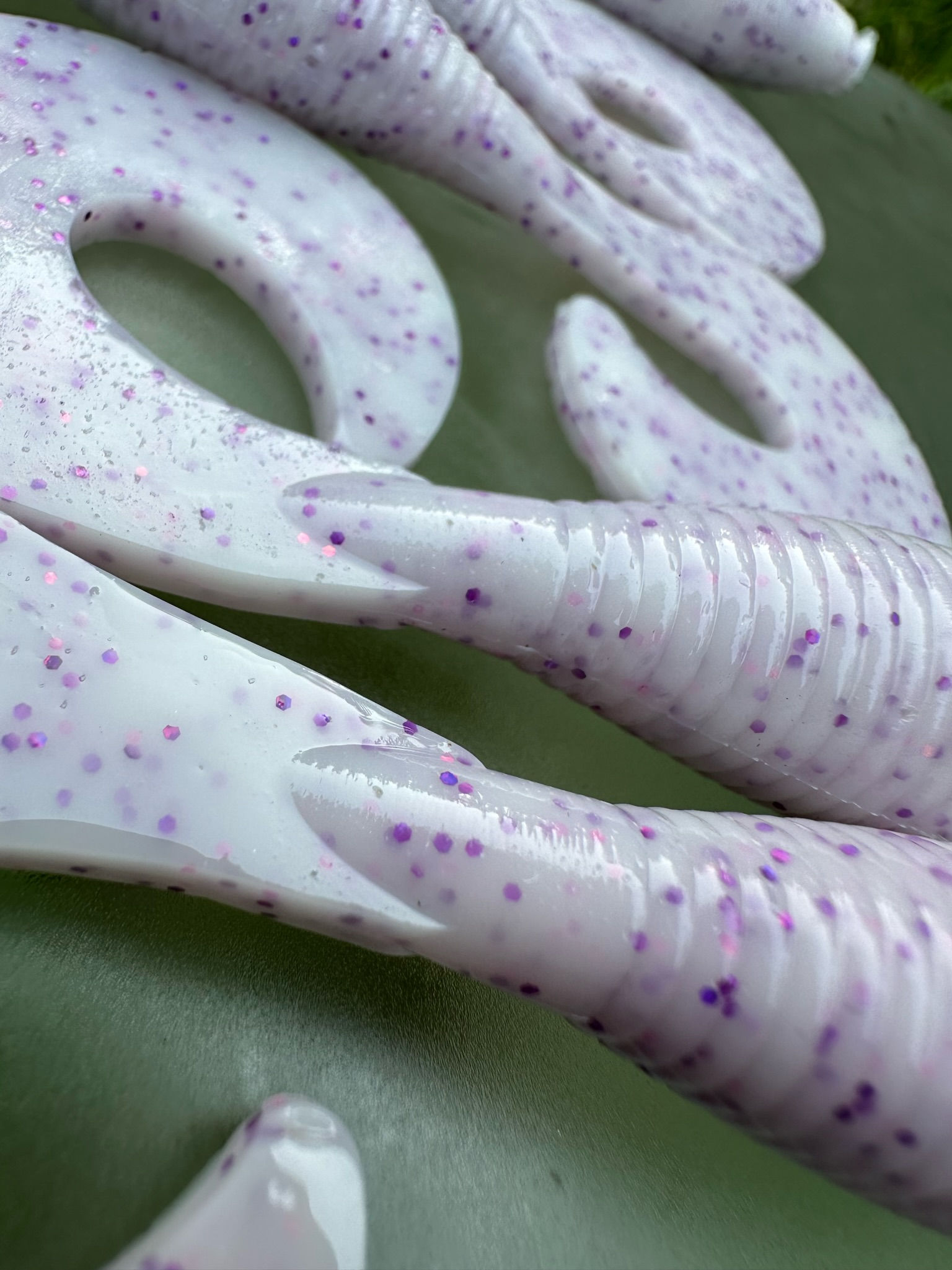 White with Purple Flake -  6pcs/Bag