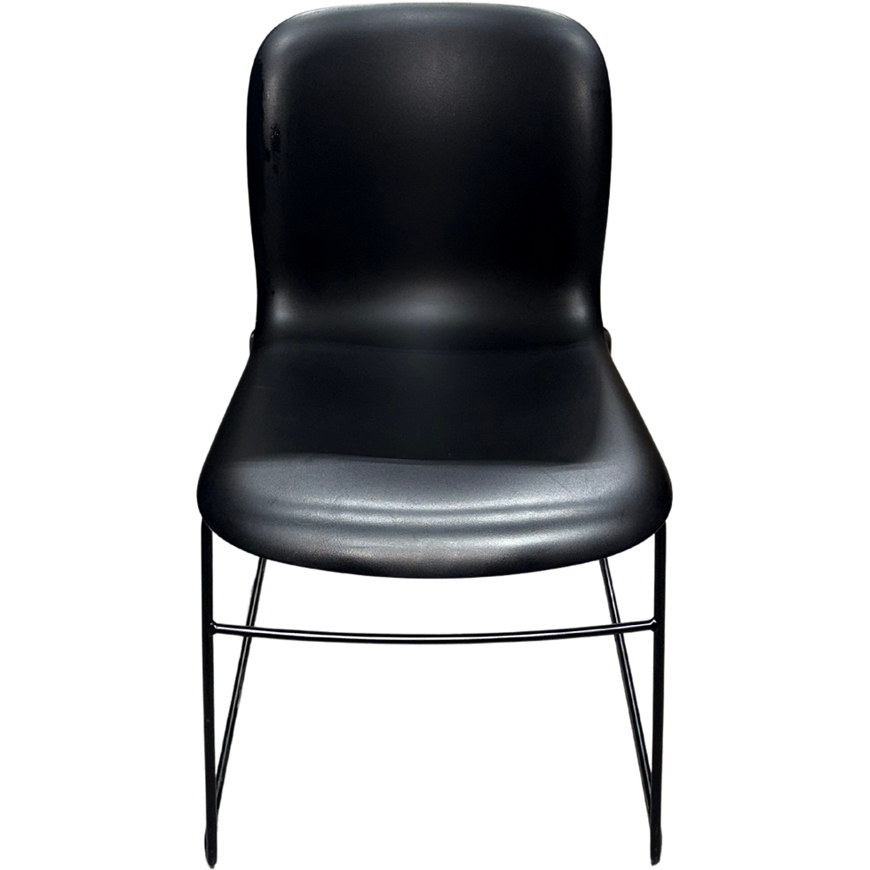 Thumbnail: Howe SixE Plastic Stacking Chair - Black