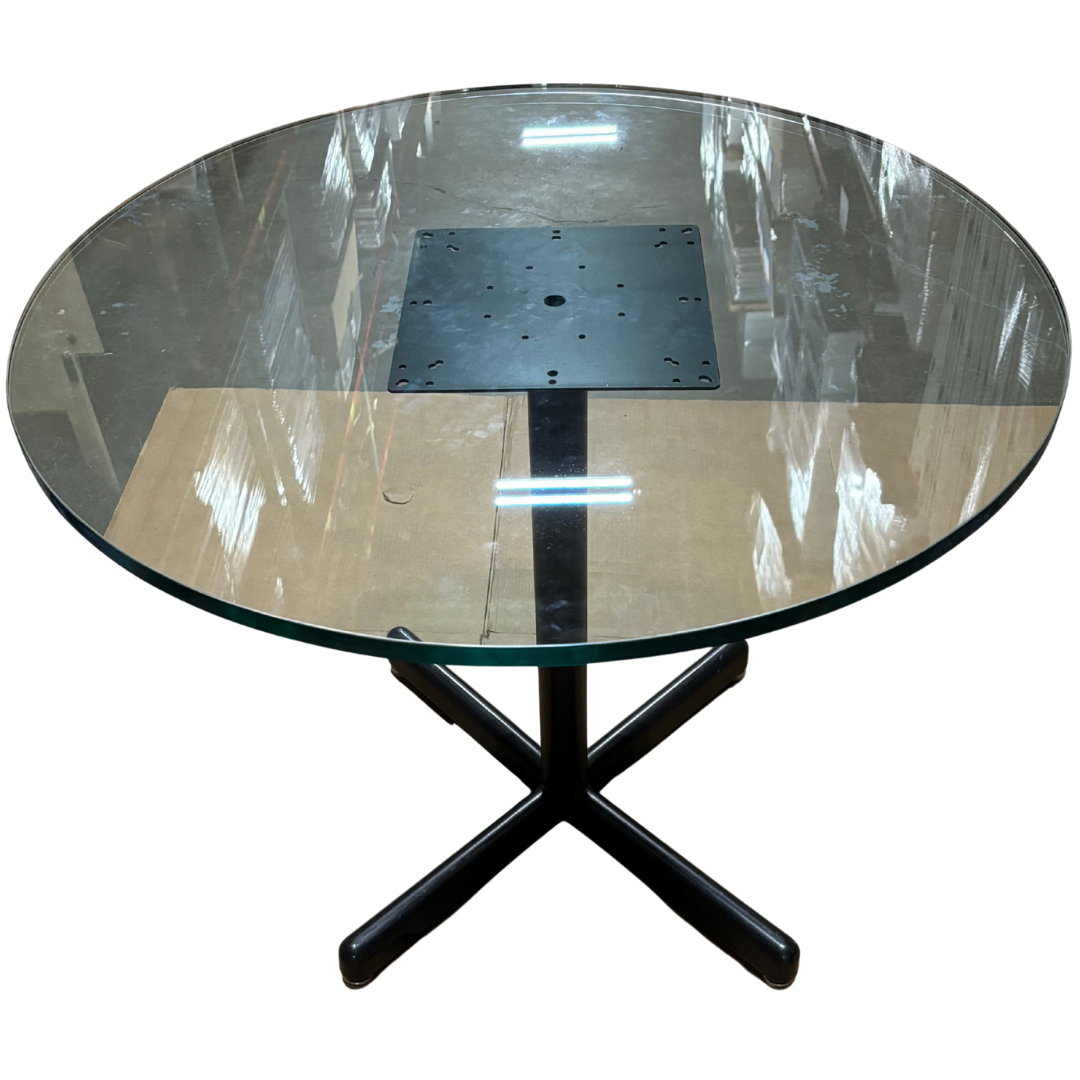 Side Table - Round Glass Top