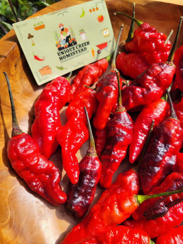 Thumbnail: Blood Ghost Pepper Seasoning Flakes Super Hot 1,000,000+ Scoville