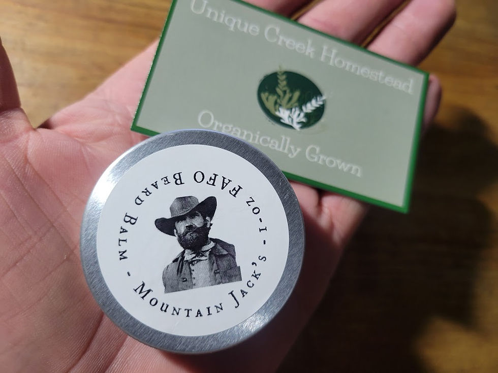 Thumbnail: Mountain Jack's FAFO Beard Balm 1 oz Metal Reuseable Tin Skin Care
