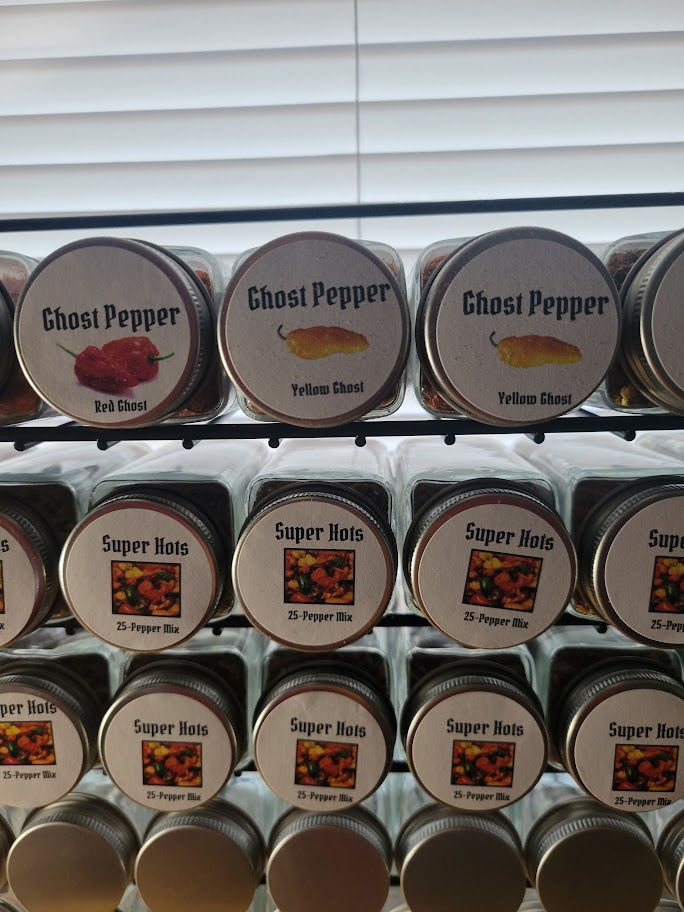 Thumbnail: Super Hots Mixed SEASONING Large 4 oz Glass Jar Organic