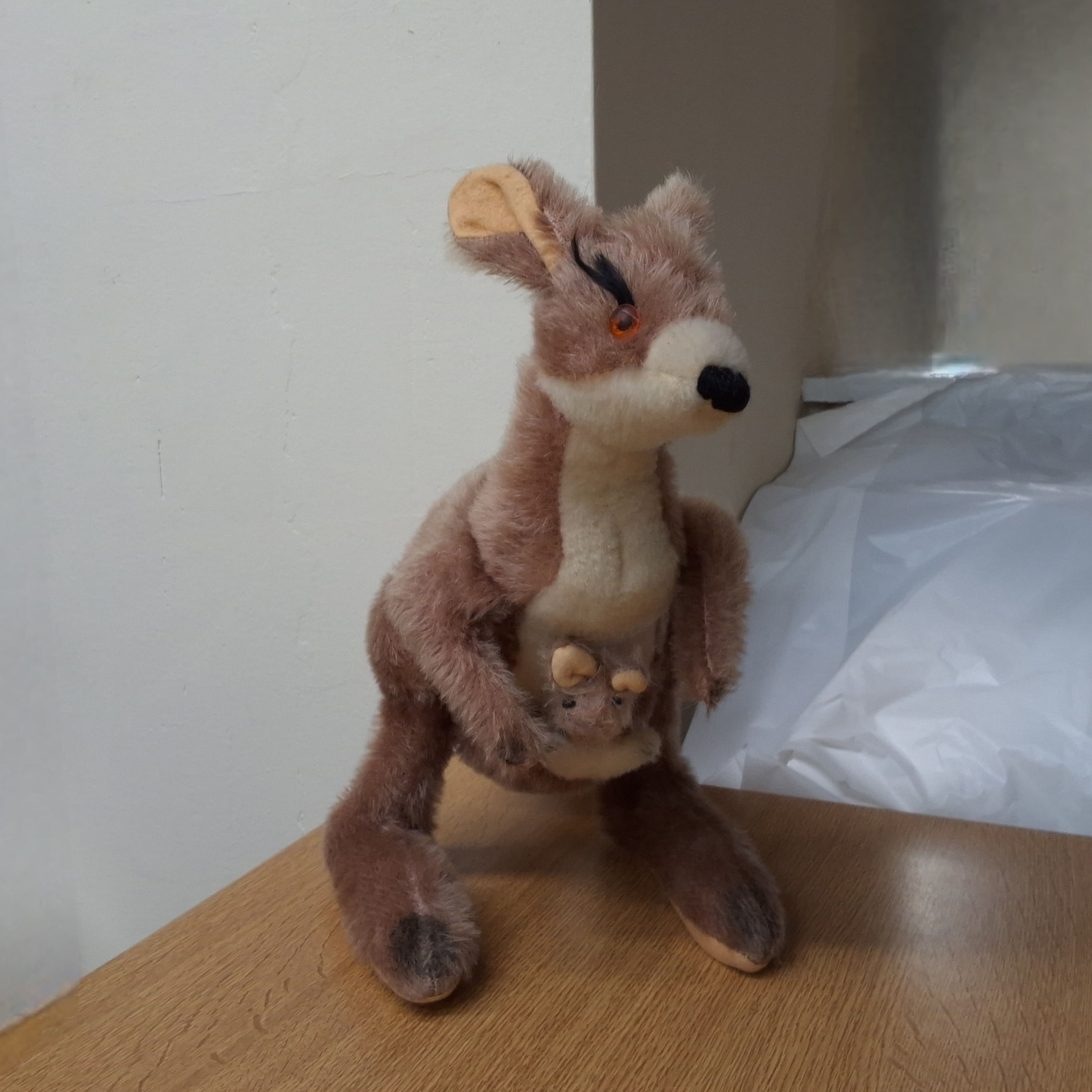 Merrythought Kangaroo and Baby Joey 1960s